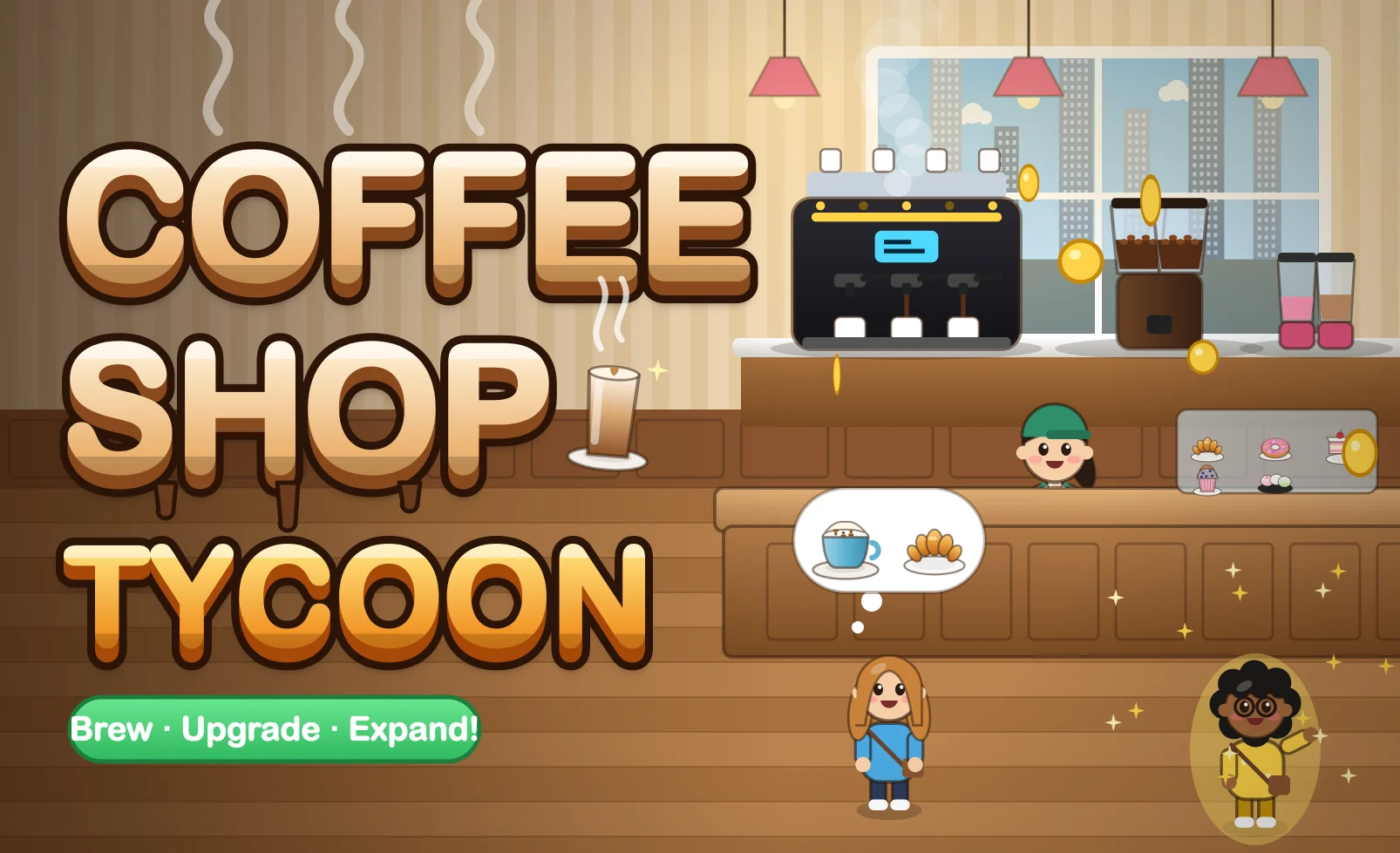 Coffee Shop Tycoon game screenshot